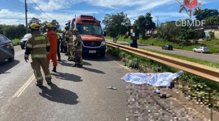 Tragédia na DF 290: homem morre após ser atropelado por caminhonete